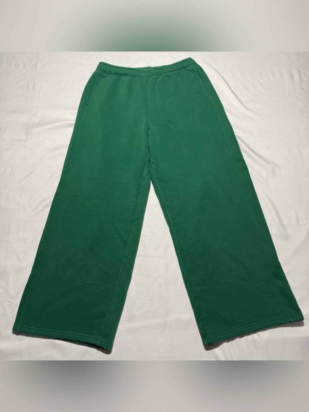 Offline by Aerie Green Wide Leg Sweatpants Women’s Sz L/G High Rise Lounge Pants